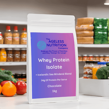 The Ageless Nutrition Co. Grass-Fed Whey Protein Isolate for age-related muscle loss