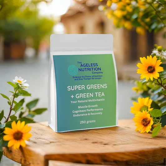 The Ageless Nutrition Co. super greens for anti-ageing packet